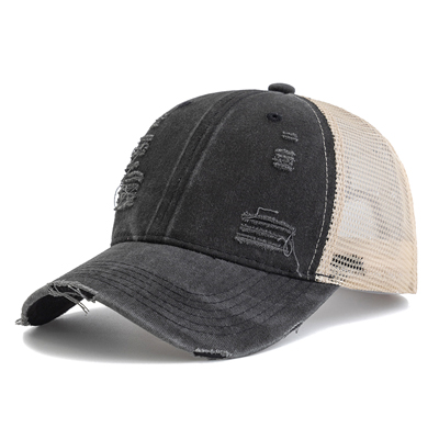 washed trucker hat