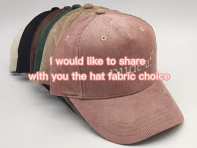 Corduroy Baseball Cap