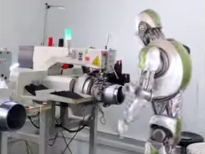 Hat Factory Robots Work