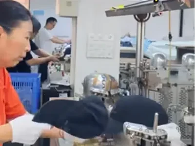 Amazing Ball Cap Making Process. China Sports Hat Mass Production Factory