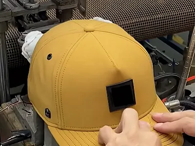 Baseball Cap making process inside factory