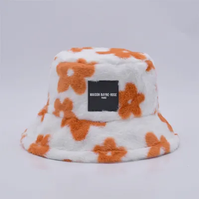 faux fur bucket hat