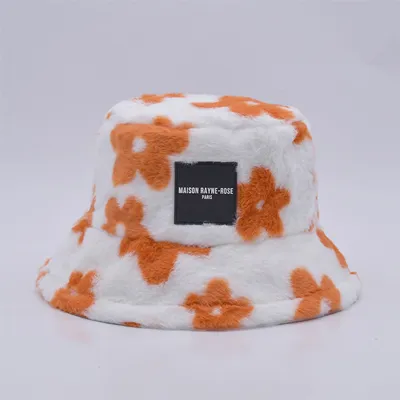 faux fur bucket hat