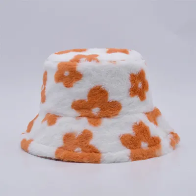 faux fur bucket hat
