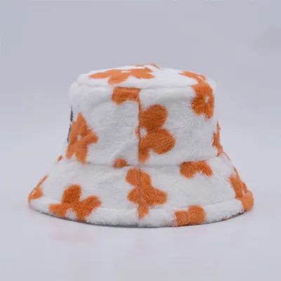 faux fur bucket hat