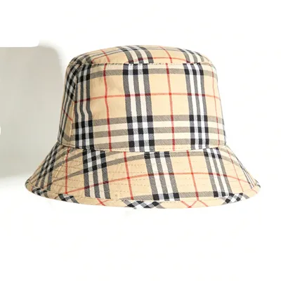 plaid bucket hat