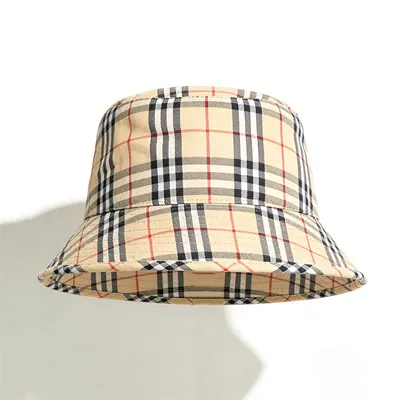 plaid bucket hat