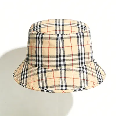 plaid bucket hat
