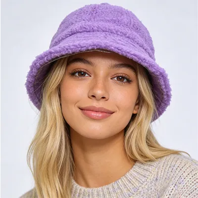 teddy fleece bucket hat