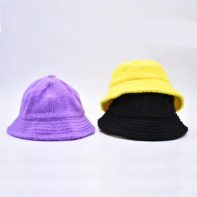teddy fleece bucket hat