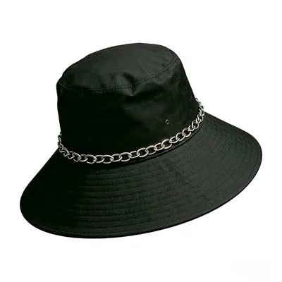 wide brim bucket hat