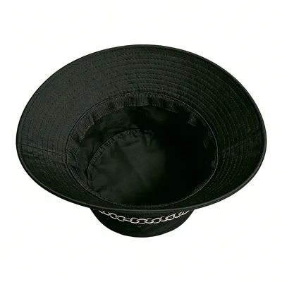 wide brim bucket hat