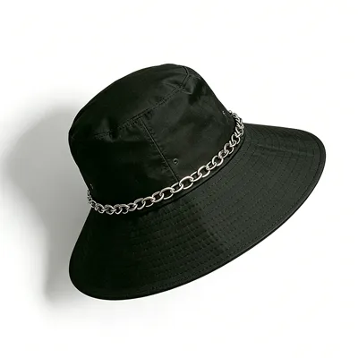 wide brim bucket hat
