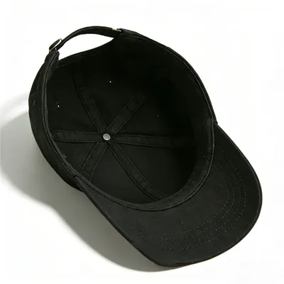 black baseball cap