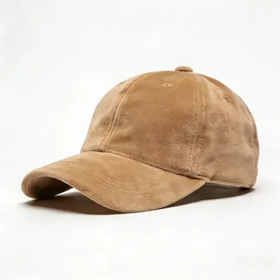 suede baseball cap