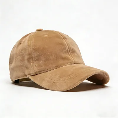 suede baseball cap