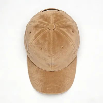 suede baseball cap