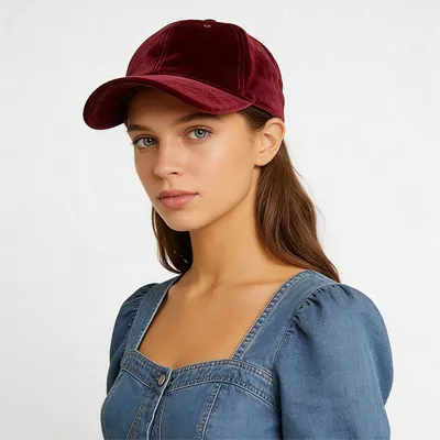suede baseball cap
