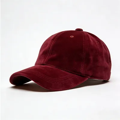 suede baseball cap