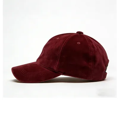 suede baseball cap