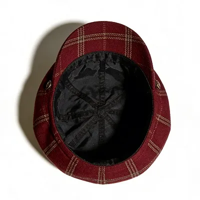 Leather Newsboy Cap