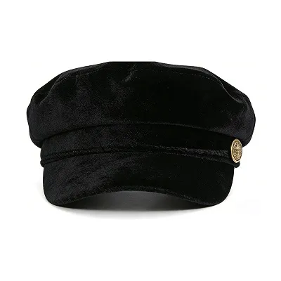 Velvet Newsboy Cap