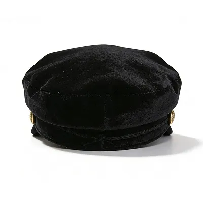 Velvet Newsboy Cap