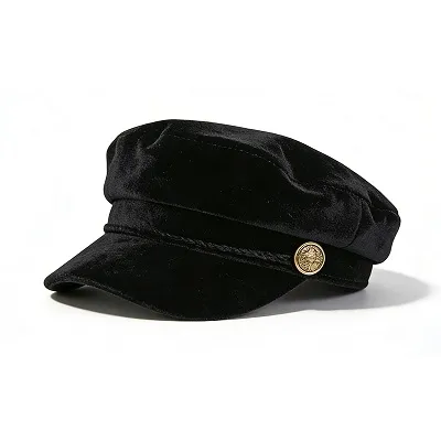 Velvet Newsboy Cap
