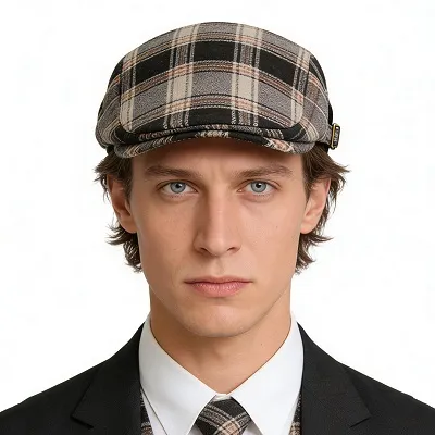 Plaid Newsboy Cap