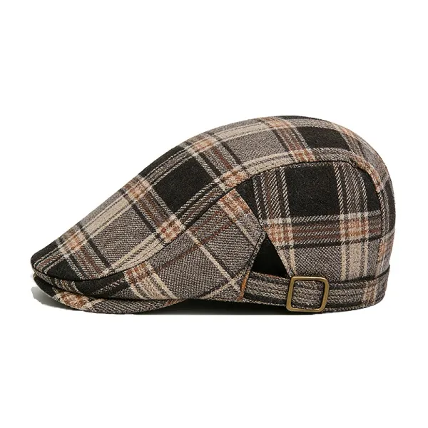 Plaid Newsboy Cap
