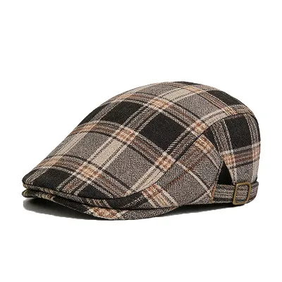 Plaid Newsboy Cap