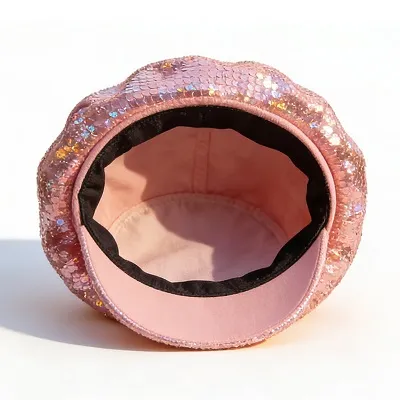 Sequin Newsboy Cap