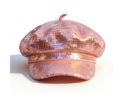 Sequin Newsboy Cap