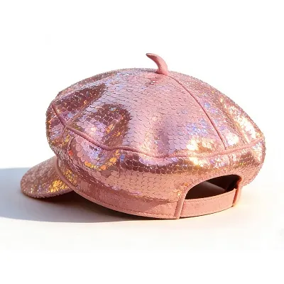 Sequin Newsboy Cap