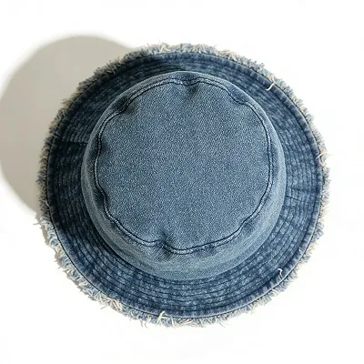 Washed Denim Bucket Hat