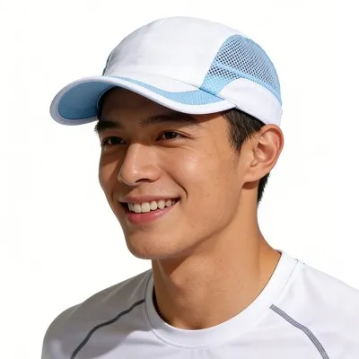 Blue Mesh Camp Cap