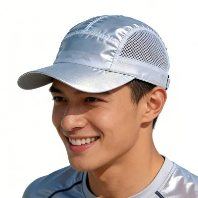 Silver Summer Running Cap