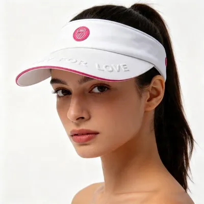 White Visor Hat