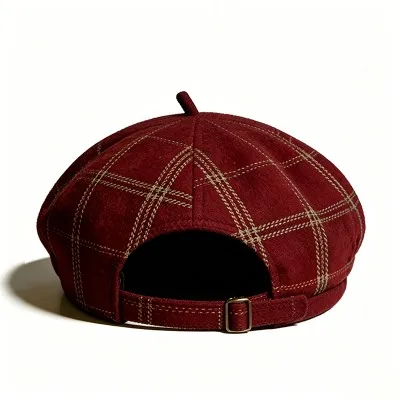 Red Newsboy Cap
