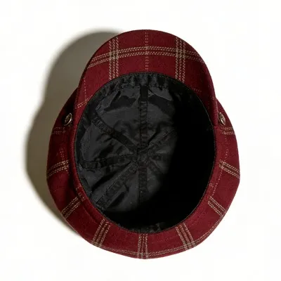 Red Newsboy Cap