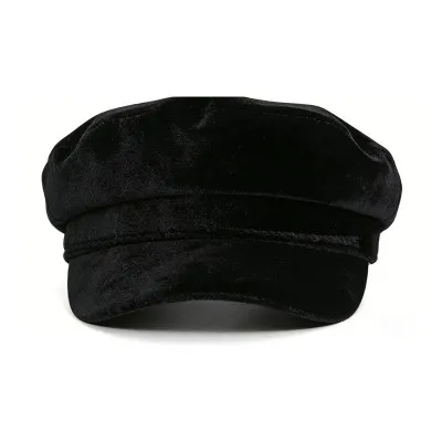 Velvet Newsboy Cap