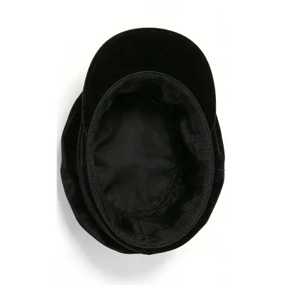 Velvet Newsboy Cap