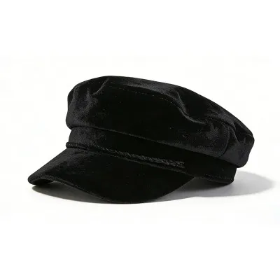 Velvet Newsboy Cap