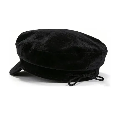 Velvet Newsboy Cap