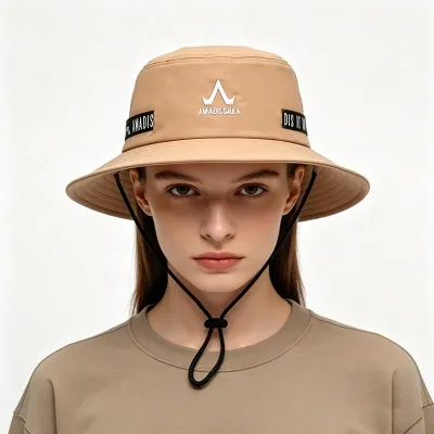 khaki sun bucket hat 6