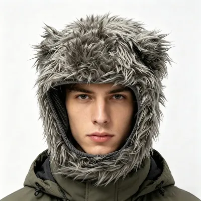 wolf ear trapper hat 9