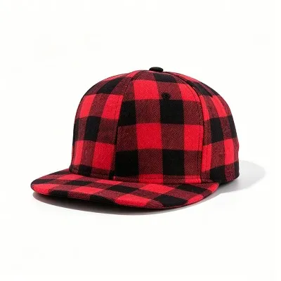 Flannel Flat Brim Hat
