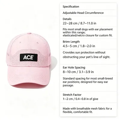 breathable dog cap 6